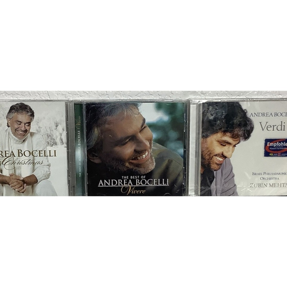 Andrea Bocelli CD (New) Verdi - My Christmas - Vivere‎ Beautiful!